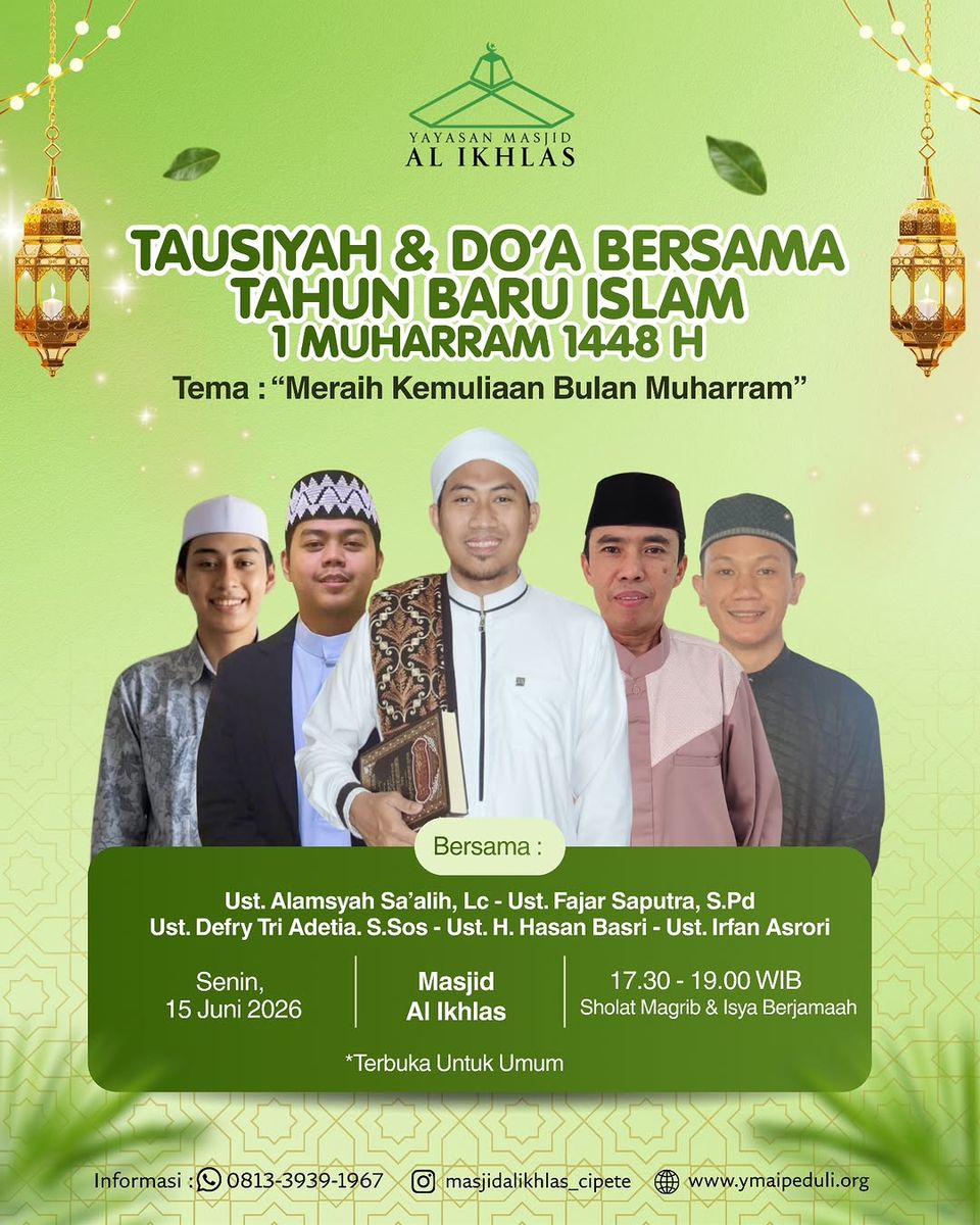 TAUSIYAH & DO'A BERSAMA TAHUN BARU ISLAM 1 MUHARRAM 1448 H