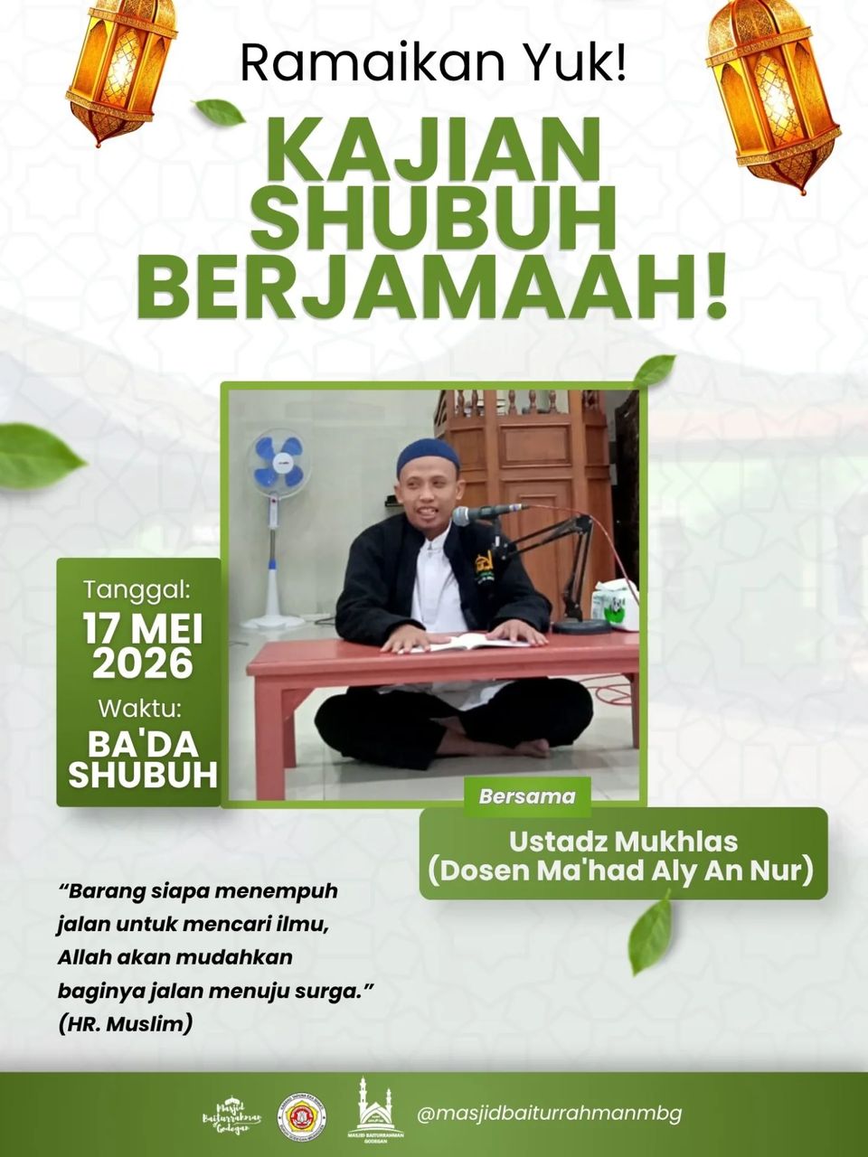 Kajian Spesial Subuh Berjama'ah