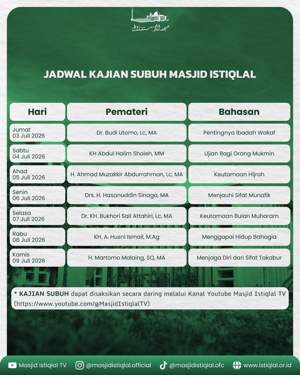 Kajian Subuh: Menggapai Hidup Bahagia