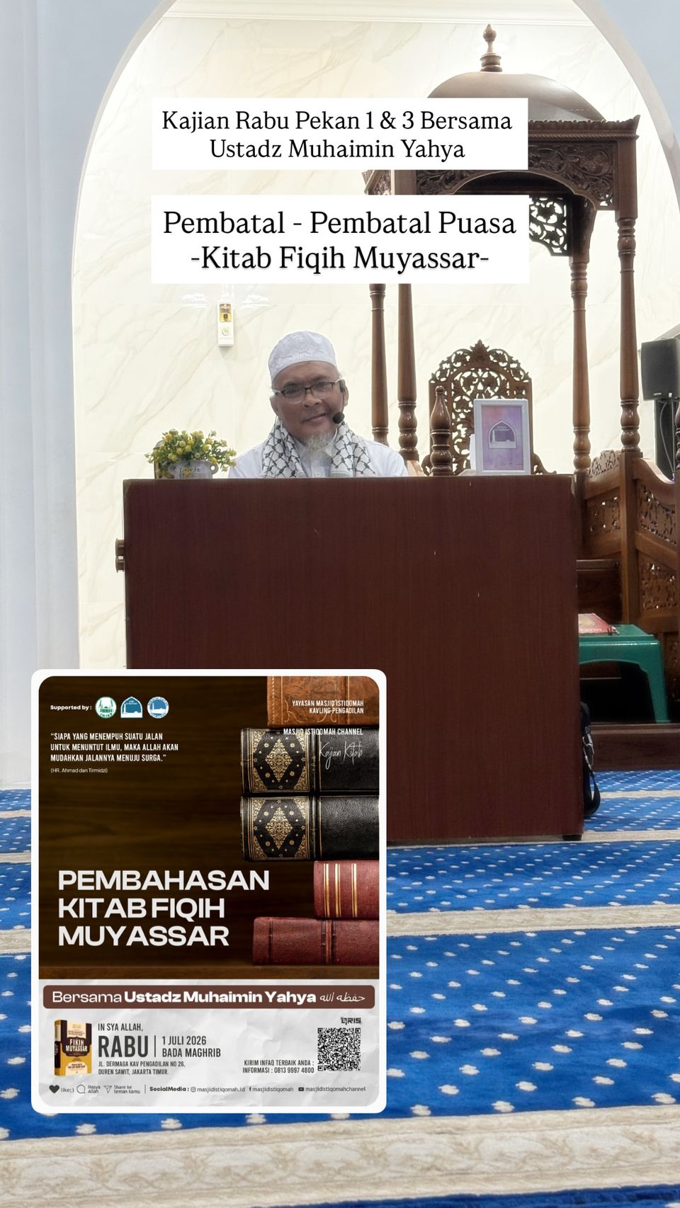 Kajian Kitab Fiqih Muyassar: Pembatal - Pembatal Puasa