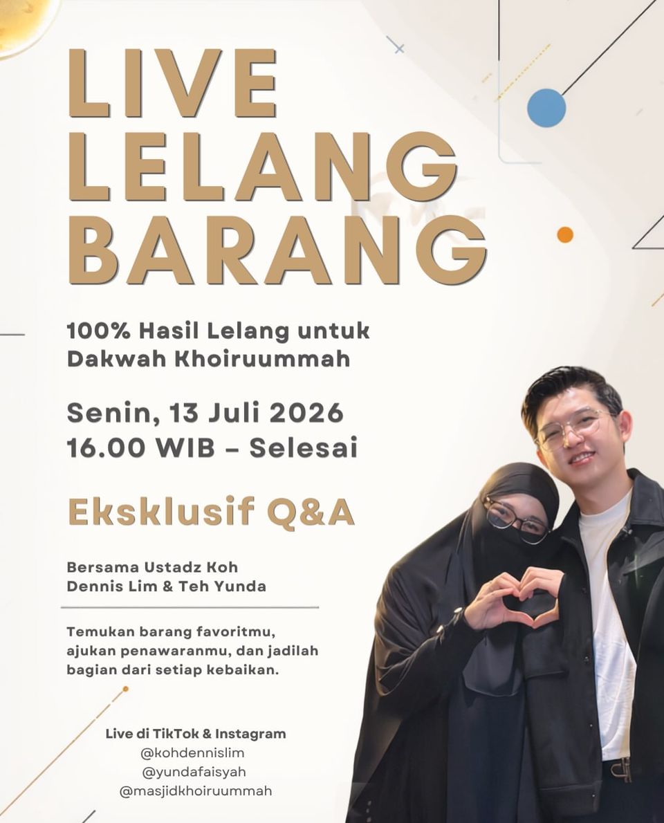 LIVE Lelang Barang Beramal & Eksklusif Q&A