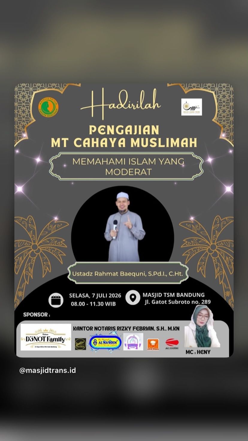 Pengajian Cahaya Muslimah: Memahami Islam Yang Moderat