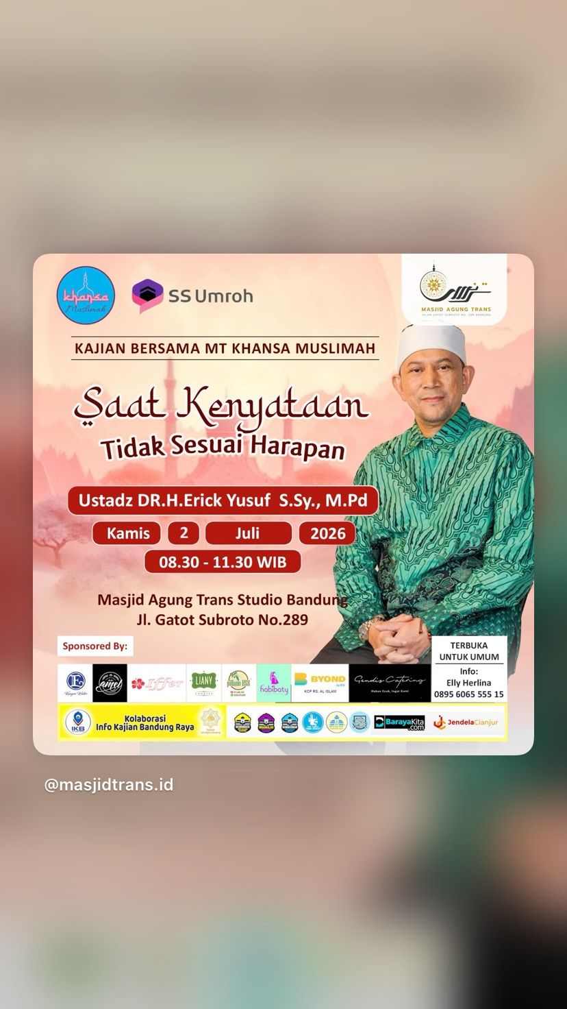 Kajian Khansa Muslimah: Saat Kenyataan Tidak Sesuai Harapan