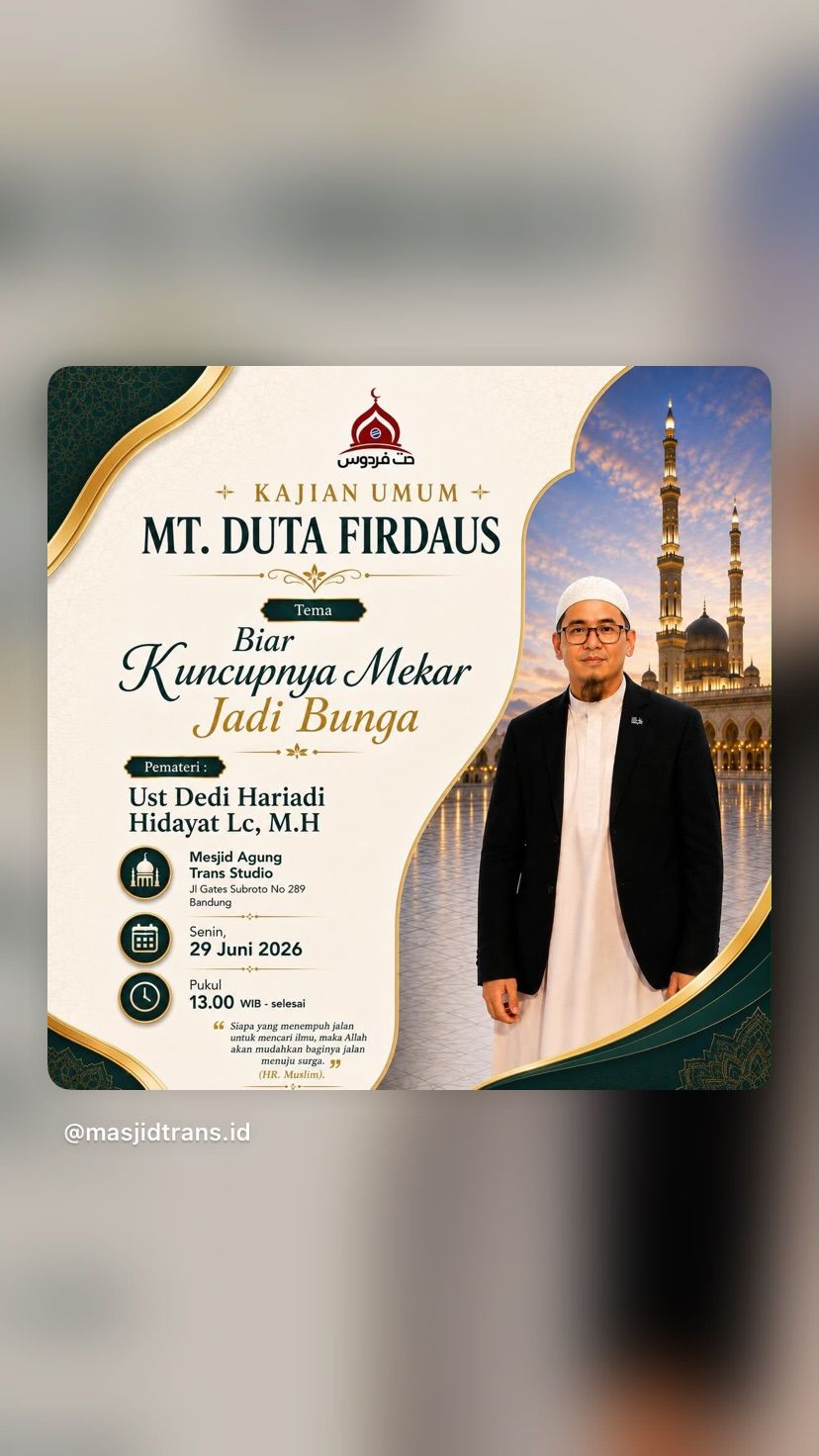 Kajian Umum: Biar Jadi Bunga