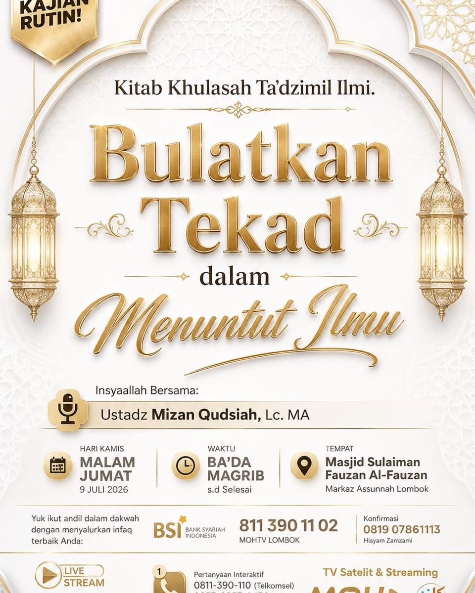 Kajian Kitab Khulasah Ta'dzimil Ilmi