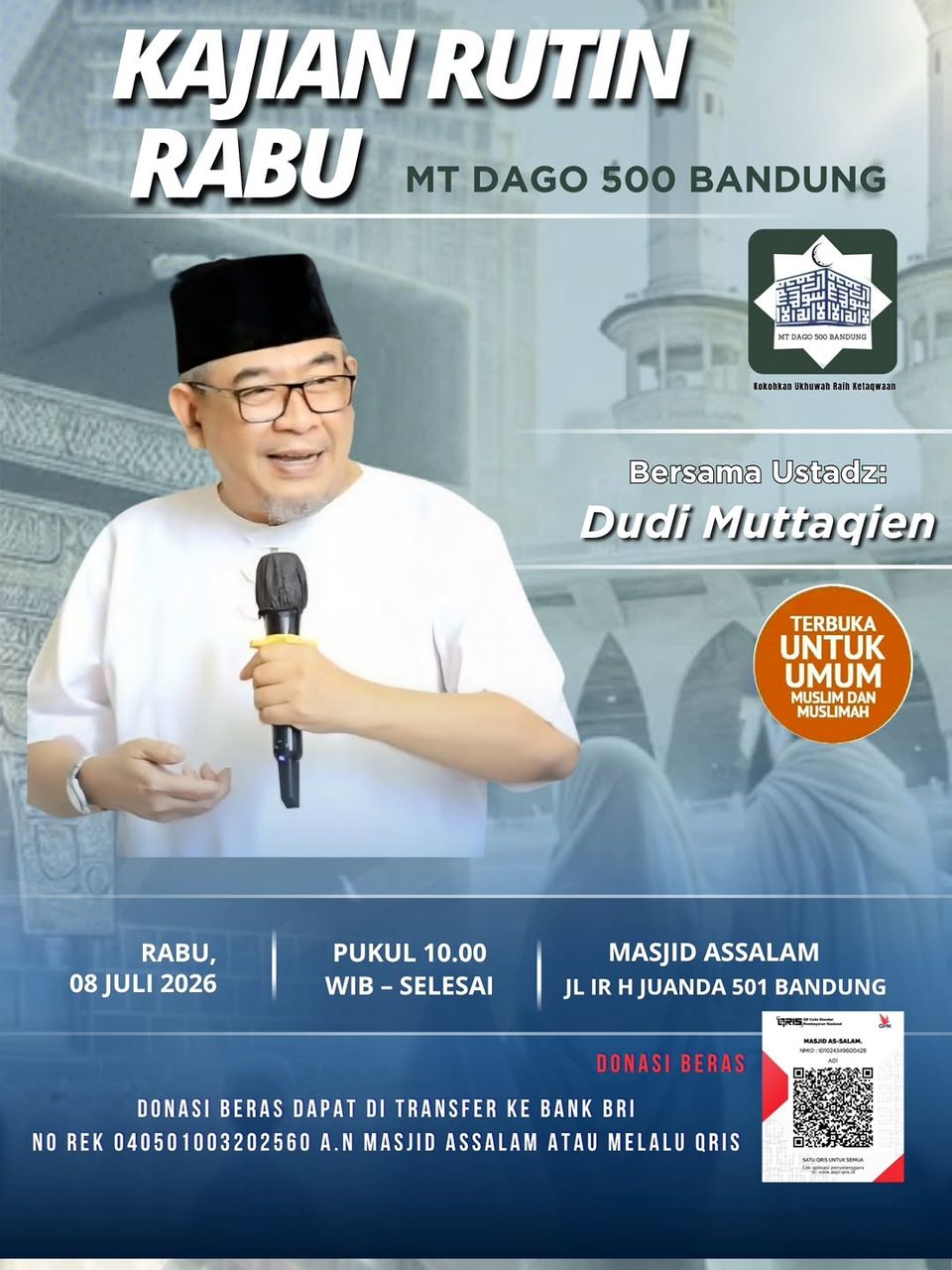 Kajian Rutin Rabu MT Dago 500 Bandung