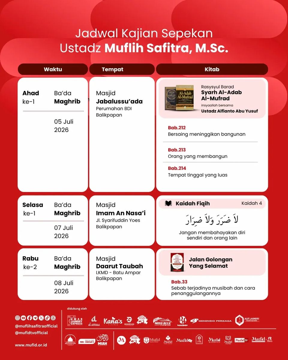 Sebab terjadinya musibah dan cara penanggulangannya (Manhaj Al-Firqah An-Najiyah)