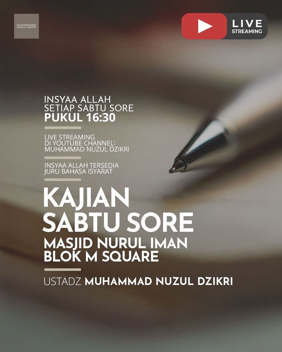 Kajian Sabtu Sore