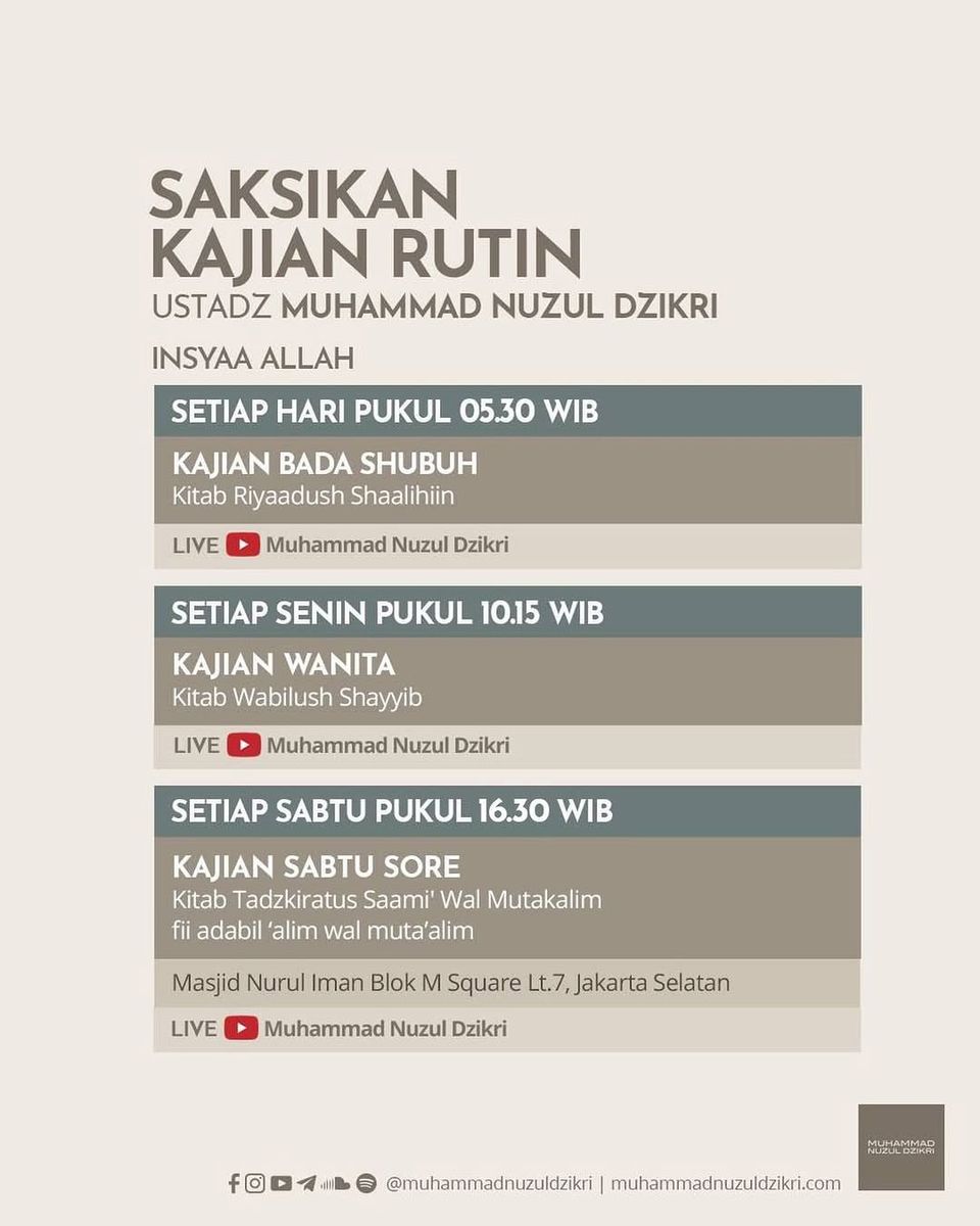 Kajian Rutin Kitab Riyaadush Shaalihiin