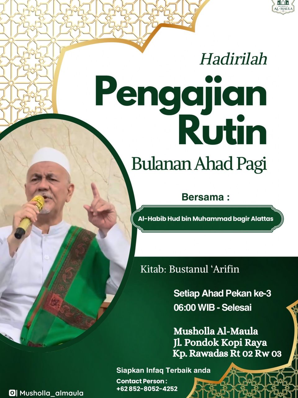 Kajian Kitab Bustanul ’Arifin
