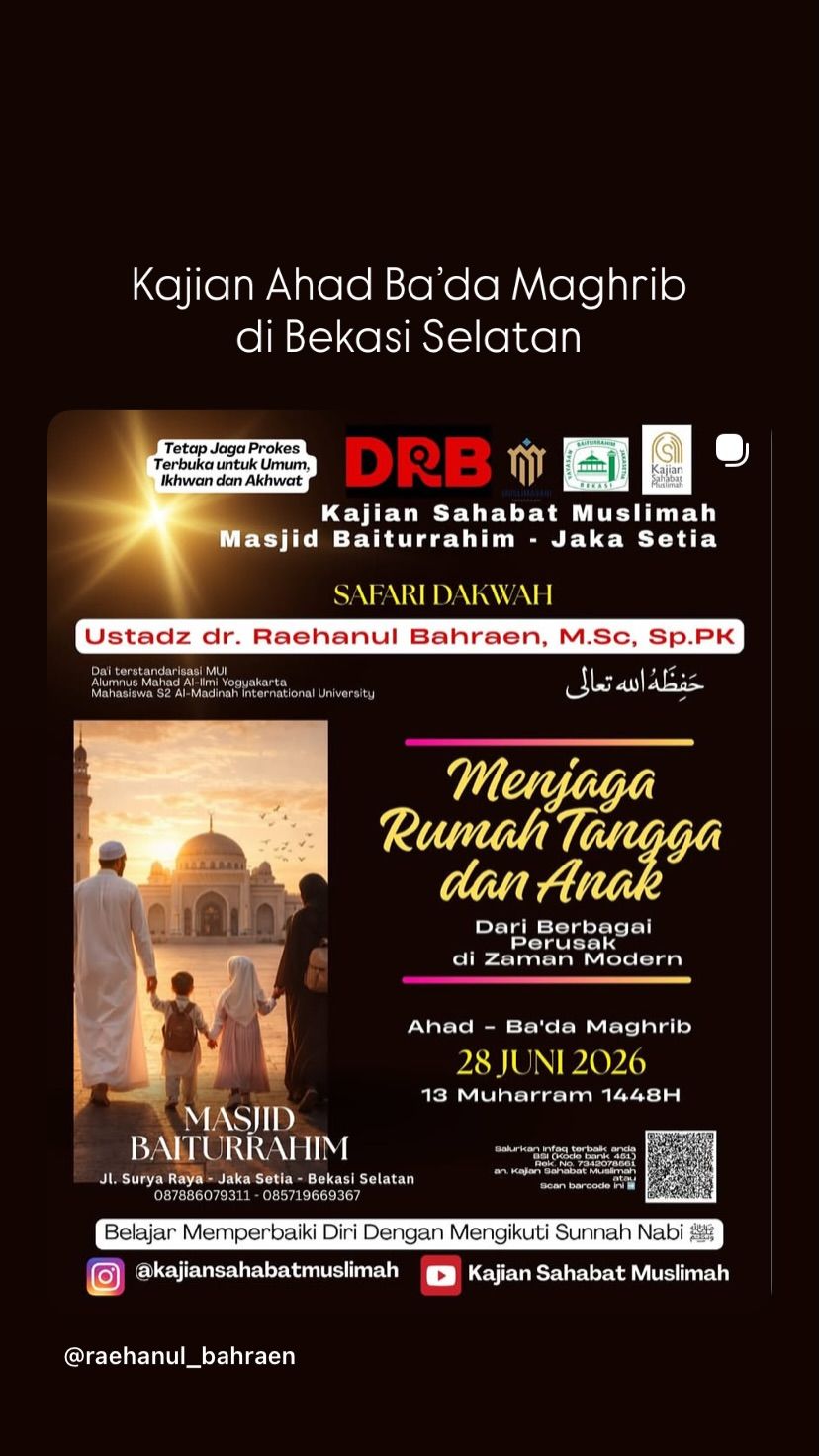 Menjaga Rumah Tangga dan Anak Dari Berbagai Perusak di Zaman Modern