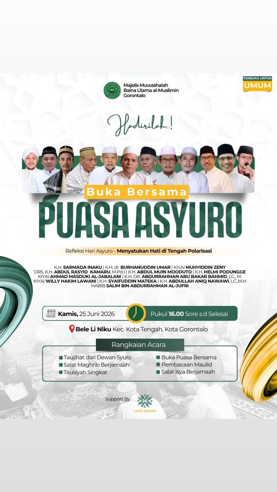 Buka Bersama Puasa Asyuro: Refleksi Hari Asyuro - Menyatukan Hati di Tengah Polarisasi