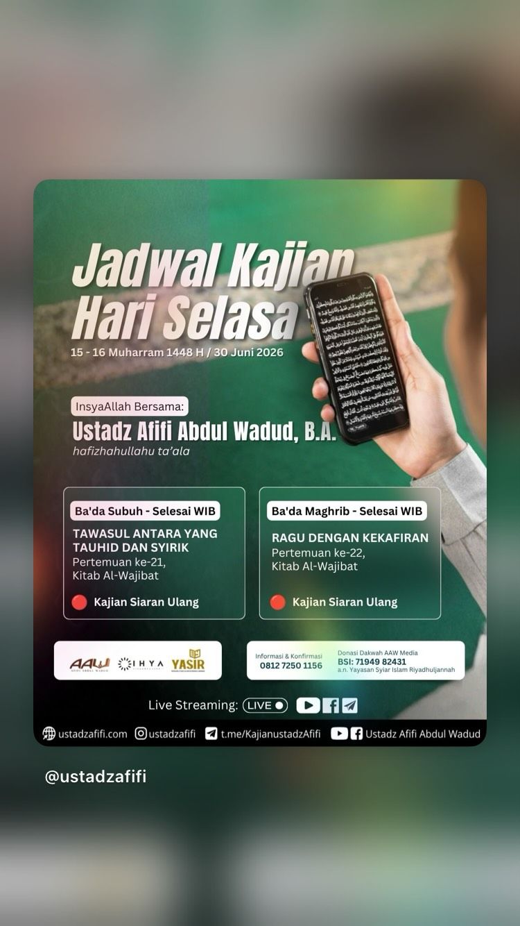 Tawasul antara yang Ragu dengan Kekafiran Tauhid dan Syirik