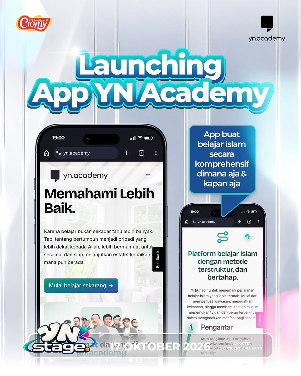 Launching App YN Academy on Stage