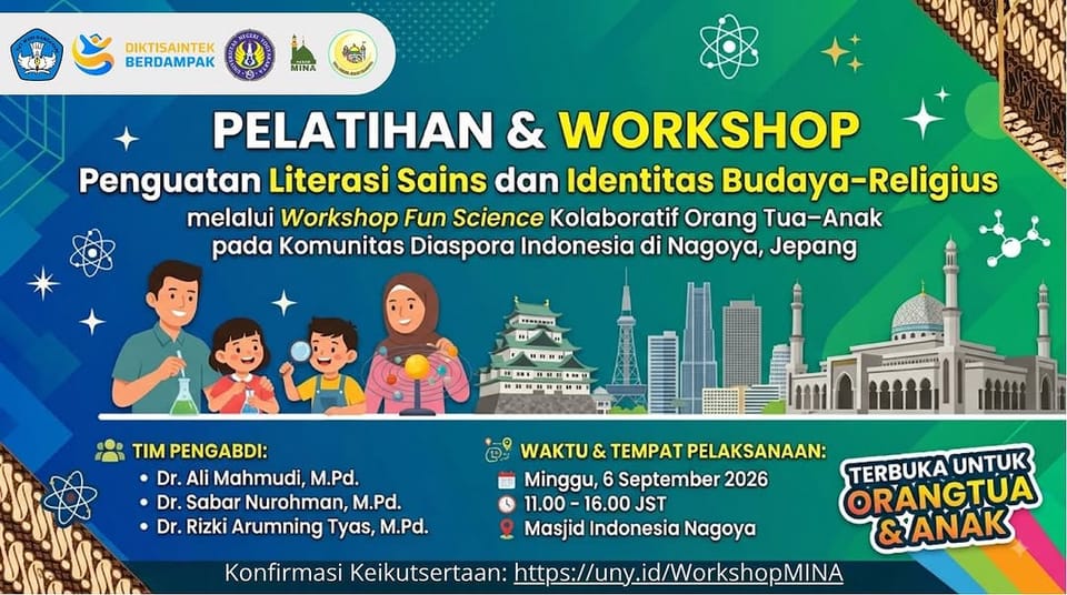 Workshop Fun Science Kolaboratif Orang Tua–Anak: Penguatan Literasi Sains dan Identitas Budaya–Religius