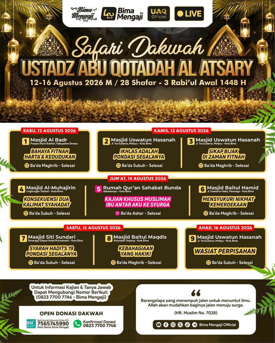 Safari Dakwah Abu Qotadah Al Atsary