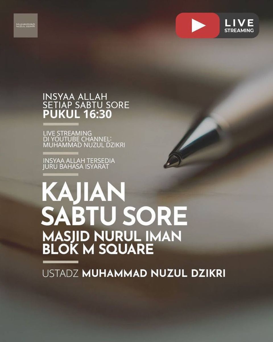 Kajian Sabtu Sore