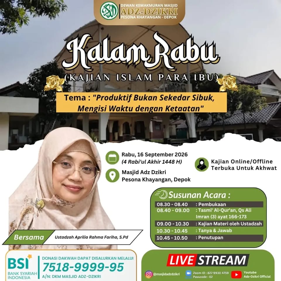 Produktif Bukan Sekedar Sibuk, Mengisi Waktu dengan Ketaatan