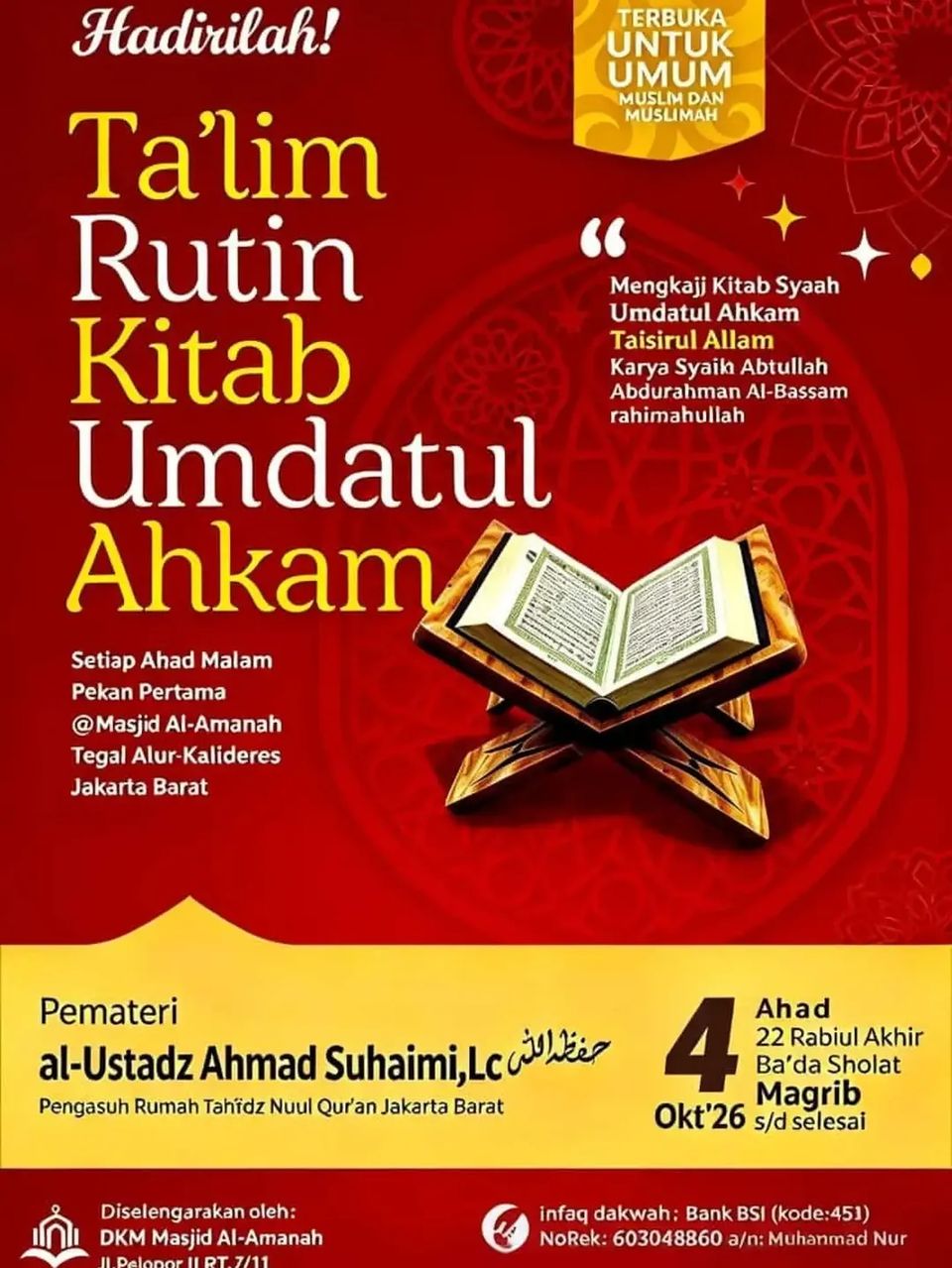 Kajian Fiqih Islam Ilmiah Kitab Taisirul Allam