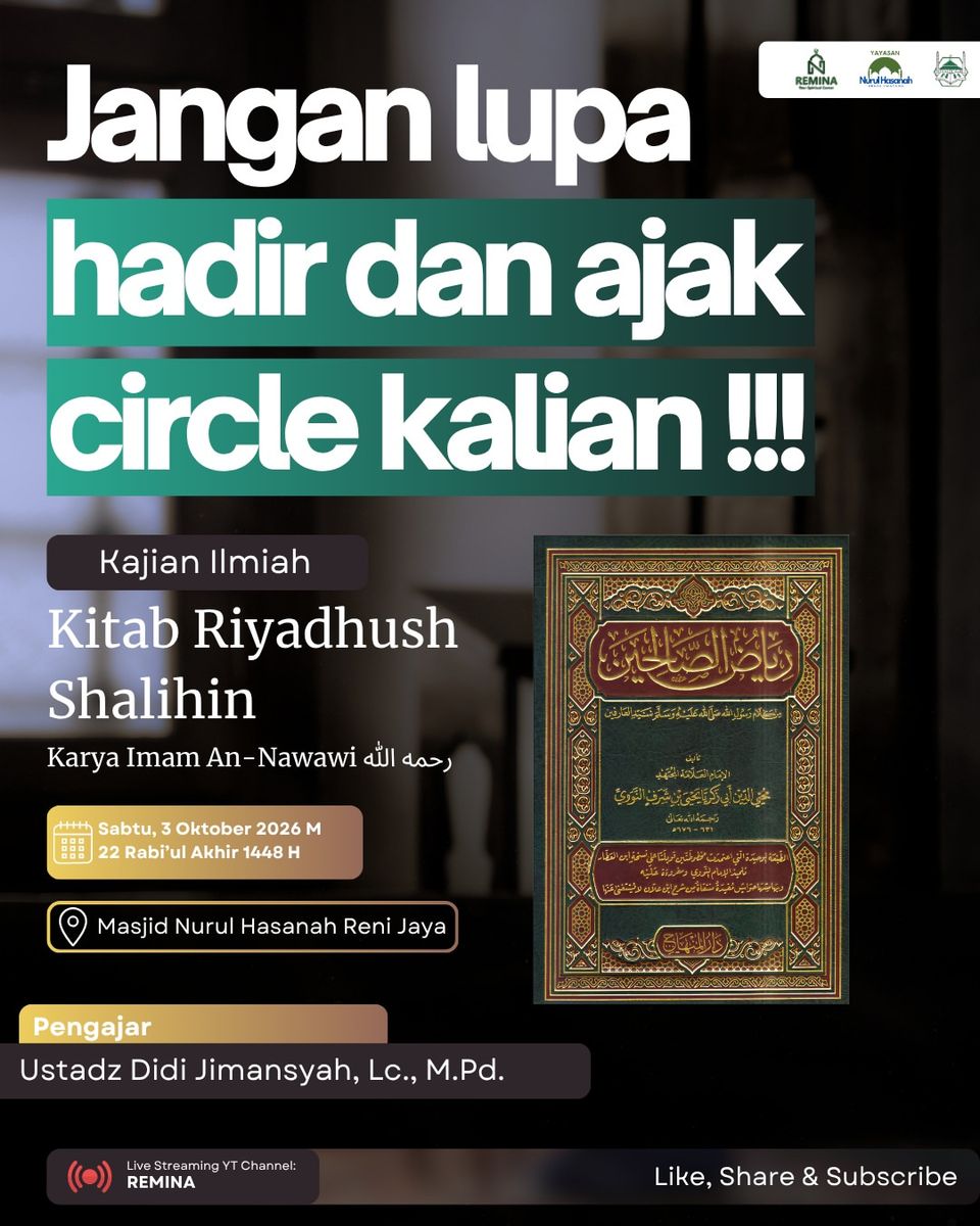 Kajian Ilmiah Kitab Riyadhush Shalihin