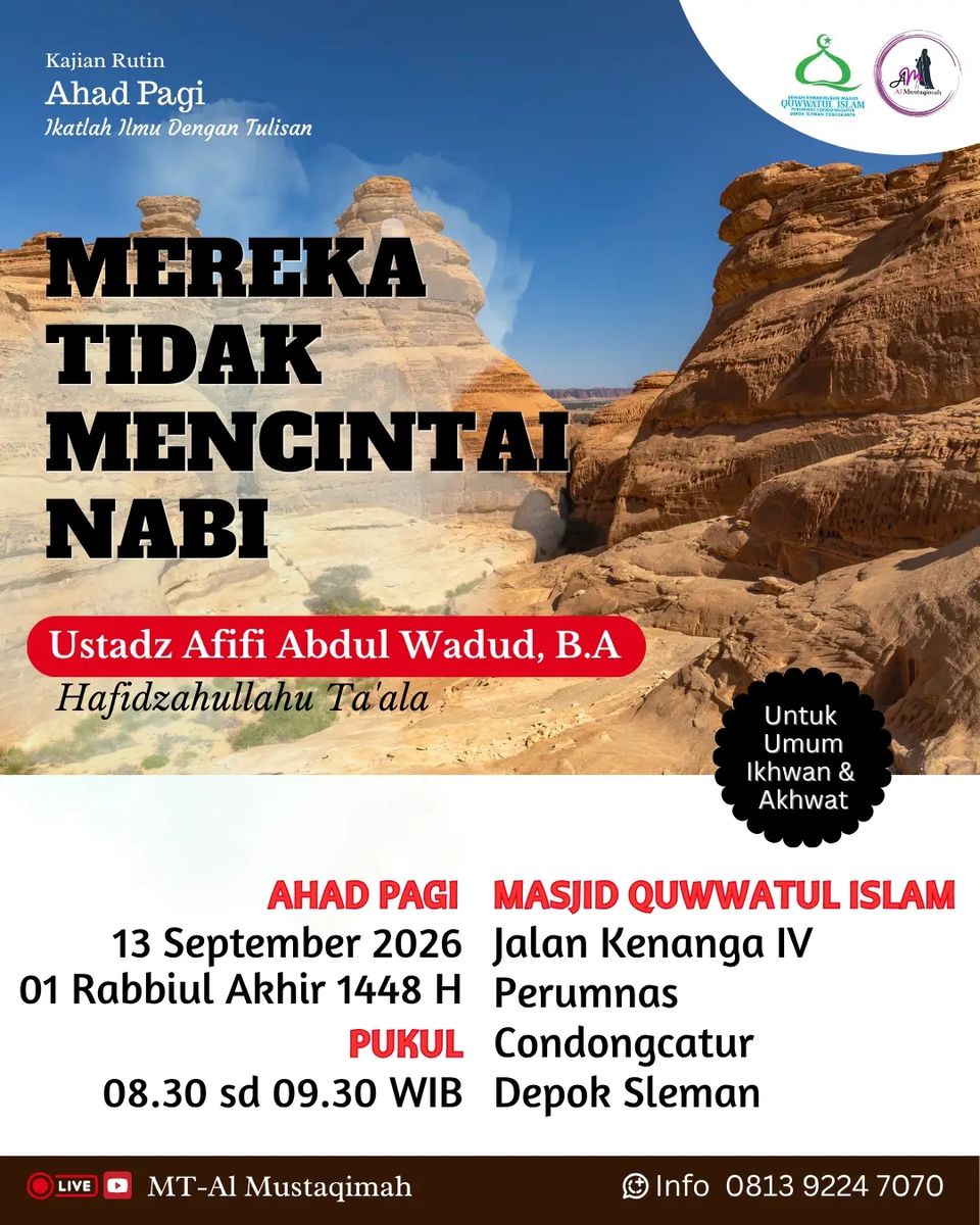 MEREKA TIDAK MENCINTAI NABI