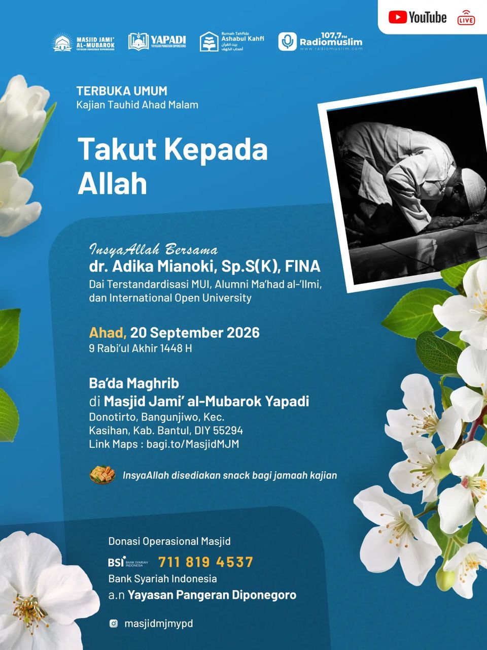 Kajian Rutin Tauhid: Takut Kepada Allah